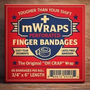 Mwraps ™: Finger Bandages on a Roll